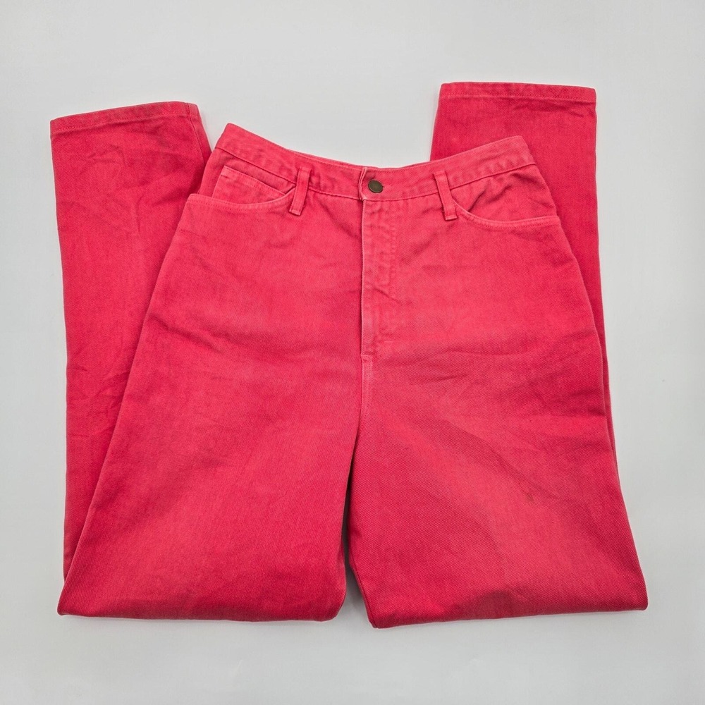 Marigail Mathis Pink Straight Tapered Vintage Y2K Boho Denim Jeans Pants 12
